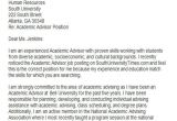Cover Letter for College Academic Advisor Position 6 Sample Academic Advisor Cover Letters Sample Templates