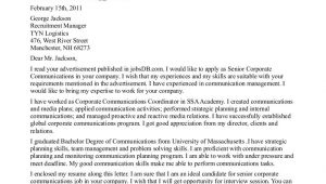 Cover Letter for Communications Internship Cover Letter for Pr Internship the Letter Sample