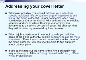 Cover Letter for Company Not Hiring Cover Letters and Business Letters Ppt Video Online Download