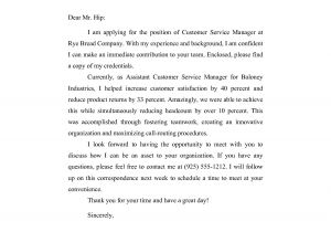 Cover Letter for Customer Care Officer Resume Cover Letter for Customer Service Manager