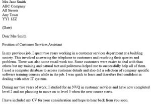 Cover Letter for Customer Service Position with No Experience Customer Services assistant Cover Letter Icover org Uk