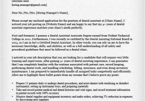 Cover Letter for Dental assistant Position Dental assistant Resume Sample Tips Resume Genius