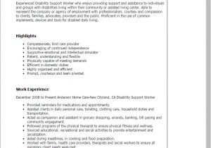 Cover Letter for Disability Support Worker Disability Support Worker Resume Template Best Design