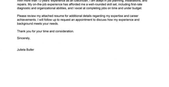 Cover Letter for Electrician Job Application Cover Letter for Electrician Job Application Cover