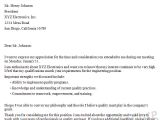 Cover Letter for Electronics Engineer Fresher Cover Letter for Internship Electronics Engineering