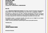 Cover Letter for Electronics Engineer Fresher Fresher Cover Letter for Job Application Resume Template
