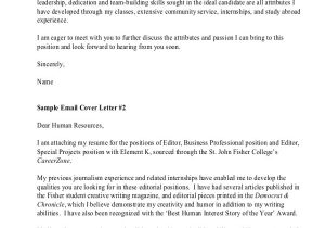 Cover Letter for Emailed Resume 7 Sample Resume Cover Letter formats Sample Templates