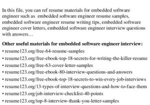 Cover Letter for Embedded software Engineer 22 Best Of Cover Letter for Embedded software Engineer