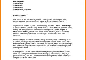 Cover Letter for Enquiring Possible Job Vacancies Letter Enquiring About Job Vacancy