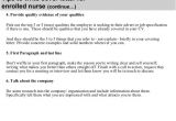 Cover Letter for Enrolled Nurse Enrolled Nurse Cover Letter