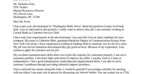 Cover Letter for Entry Level Sales Position Cover Letter for Commonwealth Of Mass Position Perfect