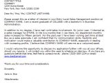 Cover Letter for Entry Level Sales Position Entry Level Cover Letter