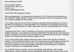 Cover Letter for Experienced Accountant Accounting Finance Cover Letter Samples Resume Genius