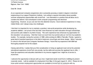 Cover Letter for Experienced Electrical Engineer Example Cover Letter for Electrical Engineer Example