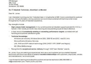 Cover Letter for Experienced Professionals It Cover Letter Sample Monster Com