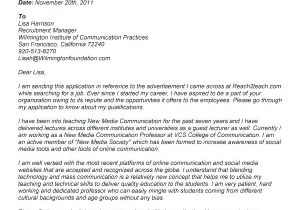 Cover Letter for Faculty Position Computer Science Cover Letter Faculty Position Sample Cover Letter for