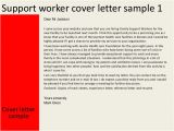Cover Letter for Family Service Worker Support Worker Cover Letter