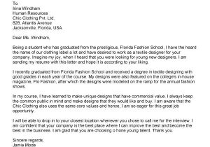 Cover Letter for Fashion Designer Job Fashion Cover Letter Resume Badak