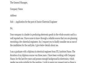 Cover Letter for Fresher Electronics Engineer Cover Letter for Fresher Electronics Engineer Production