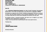 Cover Letter for Fresher Electronics Engineer Fresher Cover Letter for Job Application Resume Template