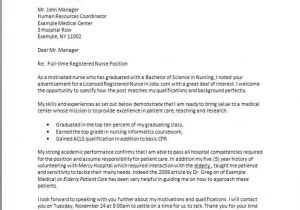 Cover Letter for Graduate Nurse Program Great Nursing Cover Letter New Grad Letter format Writing
