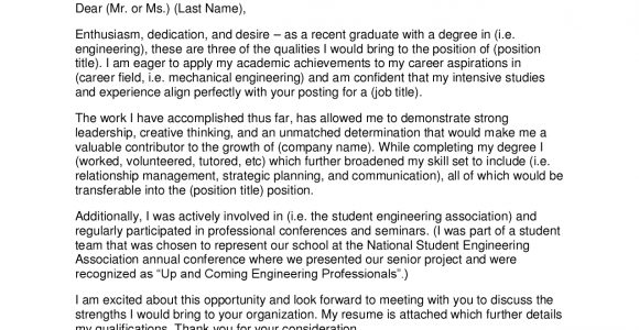 Cover Letter for Graduate Trainee Program Cover Letter Graduate Engineer Trainee Annotated