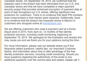 Cover Letter for Home Depot Securitycurmudgeon Com the Home Depot Letter Of Shame