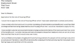 Cover Letter for Housing Officer Housing Officer Cover Letter Example Icover org Uk
