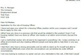 Cover Letter for Housing Officer Search Results for Sample Letter Of Application for A Job