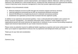 Cover Letter for Human Resource Coordinator Best Human Resources Manager Cover Letter Examples
