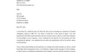 Cover Letter for Intelligence Analyst Position Criminal Intelligence Analyst Cover Letter Samples and