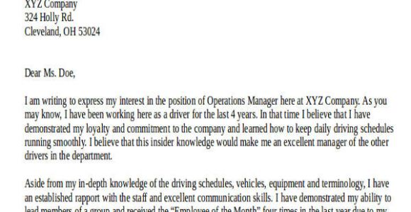 Cover Letter for Internal Job Transfer 80 Sample Letters Sample Templates