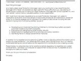 Cover Letter for Investment Management asset Protection Manager Cover Letter Sample Cover