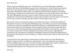 Cover Letter for Investment Management Sample Cover Letter Finance Director thesistemplate Web