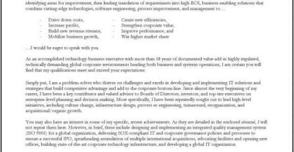 Cover Letter for It Company Cover Letter for A Company