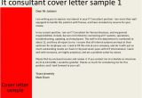 Cover Letter for It Consultant It Consultant Cover Letter