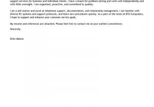 Cover Letter for It Technical Support Leading Professional Technical Support Cover Letter