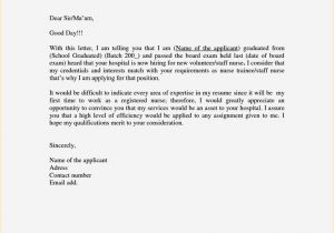 Cover Letter for Job Application In School Application Letter for Employment at A School Resume