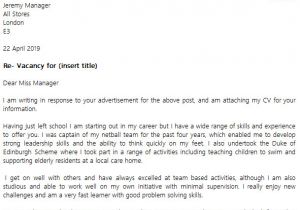 Cover Letter for Job Application In School Cover Letter for School Leaver Cv Granitestateartsmarket Com