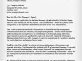 Cover Letter for Job Application Sales and Marketing Salesperson Marketing Cover Letters Resume Genius