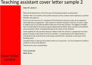Cover Letter for Learning Support assistant Teaching assistant Cover Letter