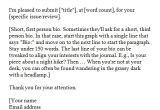 Cover Letter for Magazine Submission Cover Letter for Literary Magazine Letter Of Recommendation