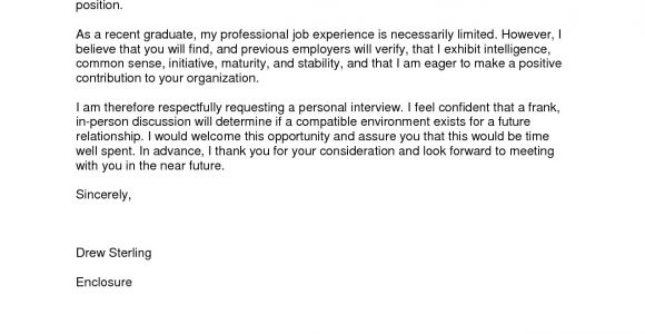 Cover Letter for Newly Graduated Student New Grad Nurse Cover Letter Example Cover Letter