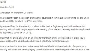 Cover Letter for Oil Company Oil Job Cover Letter Example Icover org Uk