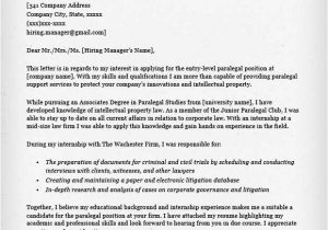 Cover Letter for Paralegal with No Experience Paralegal Cover Letter Sample Resume Genius
