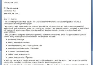 Cover Letter for Personal assistant with No Experience Cover Letter order Picker Templates