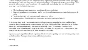 Cover Letter for Pharmacist Position Best Pharmacist Cover Letter Examples Livecareer