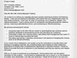 Cover Letter for Pharmacist Position Pharmacist Cover Letter Sample Resume Genius