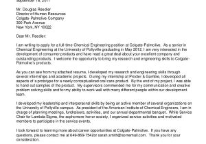 Cover Letter for Phd Application In Chemistry Cover Letter Sample for Fresh Graduate Chemical Engineer