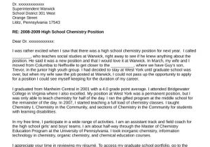 Cover Letter for Phd Application In Chemistry High School Chemistry Cover Letter Samples and Templates
